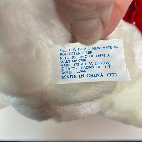 TB Toy Valentine's Day Teddy Bear 11" Plush Red Velvet Top Hat Jacket - Picture 15 of 16